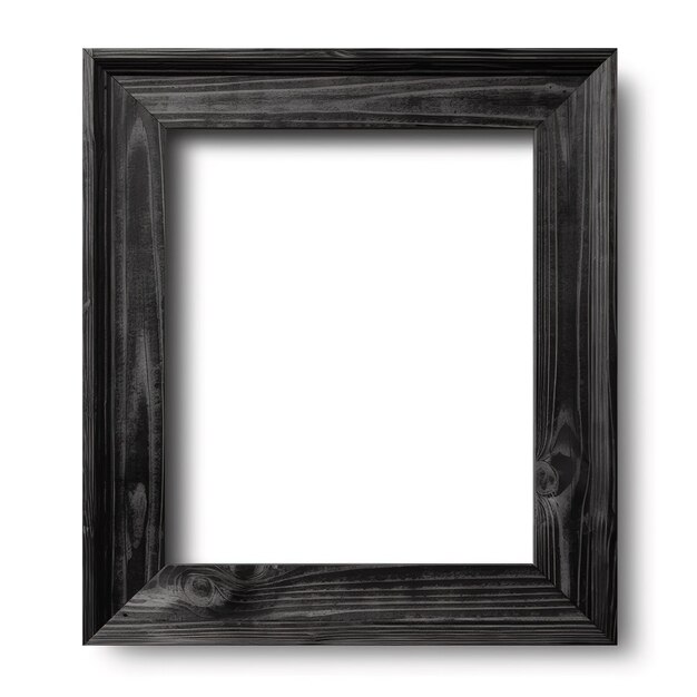 Photo dark wooden empty wall painting frame