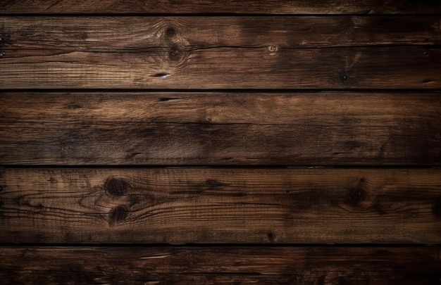 Dark wooden wood background generative ai