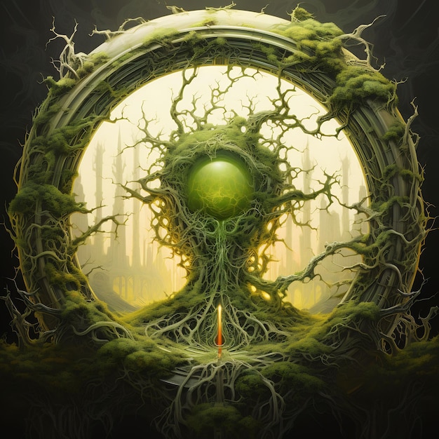 Dark World Tree and Discover a 매혹적인 걸작 Venture Book Cover Wall Art POD Epic Beauty