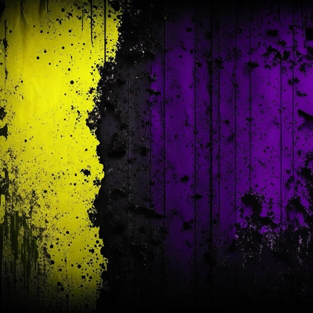 Dark yellow wall texture background halloween background scary and purple black grunge background