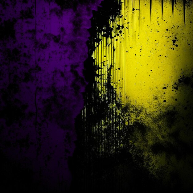 Foto sfondo di parete giallo scuro sfondo di halloween sfondo spaventoso e viola sfondo grunge nero