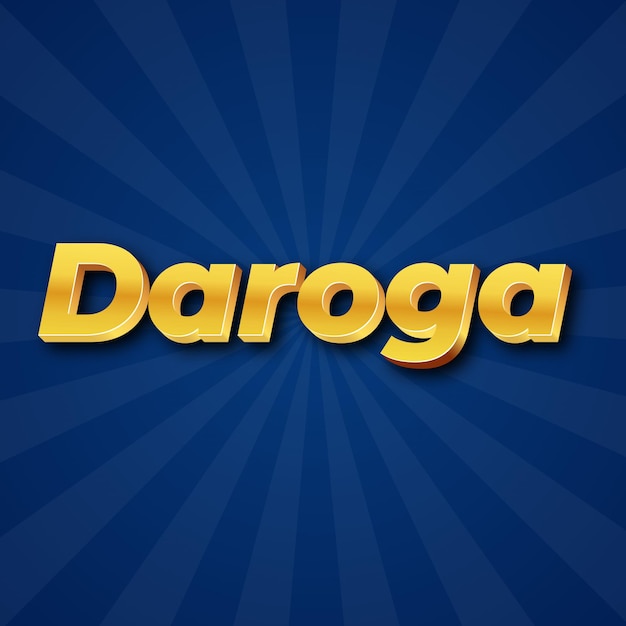 Daroga text effect gold jpg attractive background card photo