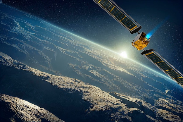 dart asteroid deflection test mission this image elements furnished by nasa 3d rendering