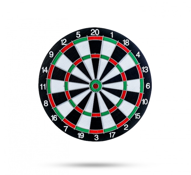 Dart board Isolated on White surface