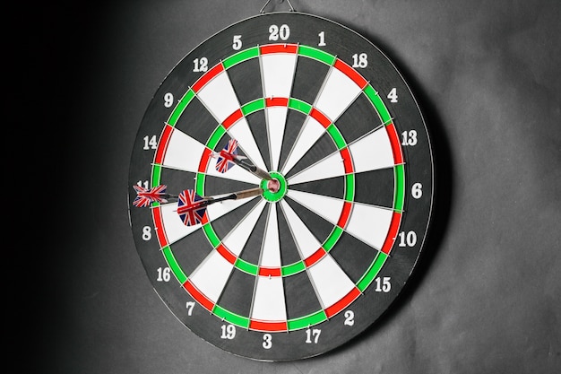 dartboard business success concept