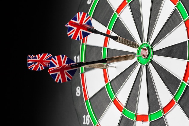 Dartboard business success concept