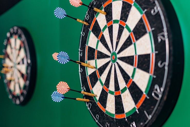 Photo dartboard game target entertainment perfect accurate bullseye
