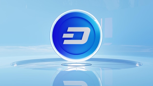 DASH  Crypto 3D Illustration