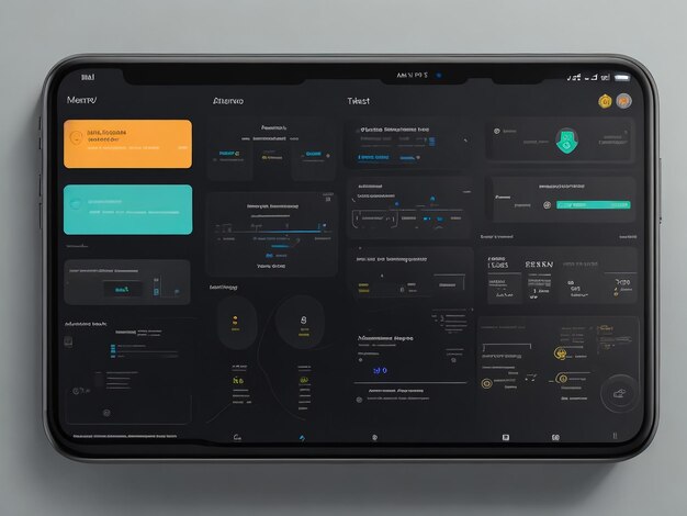 Foto modello di dashboard con grafici da personalizzare