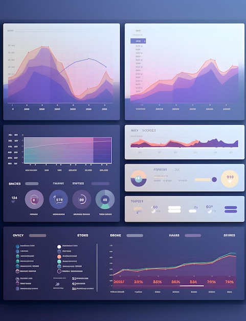 Foto progettazione dell'interfaccia utente del dashboard