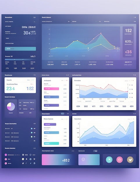 Premium Photo | Dashboard ui design