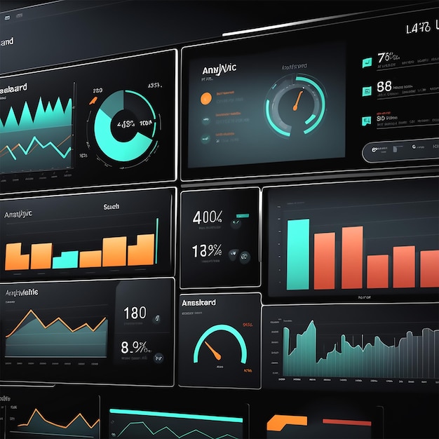 Foto dashboardanalyse 4k uhd