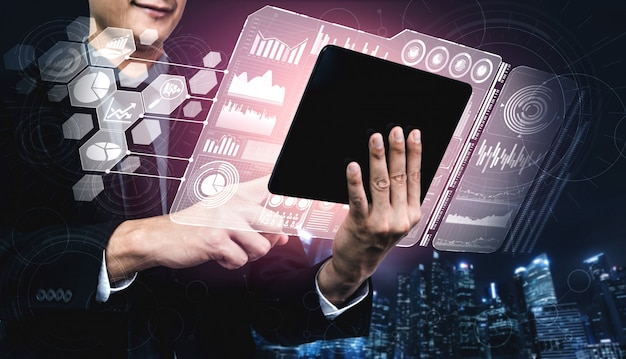 data analysis for business and finance concept