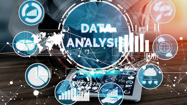 Foto analisi dei dati per affari e finanza concettuale