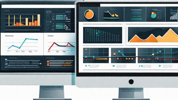 Photo data analysis and visualization on computer screens