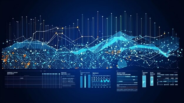 data analytics report Infographic with graph