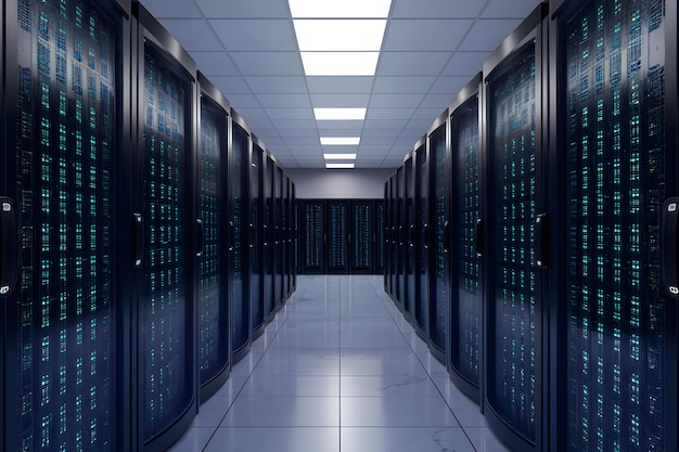 Data centers nerve center Server rooms depicted as tech hub