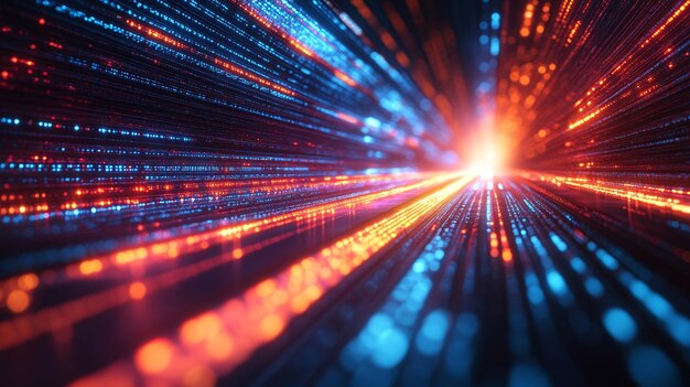 data connection lines representing highspeed internet and advanced technology symbolizes connectiv