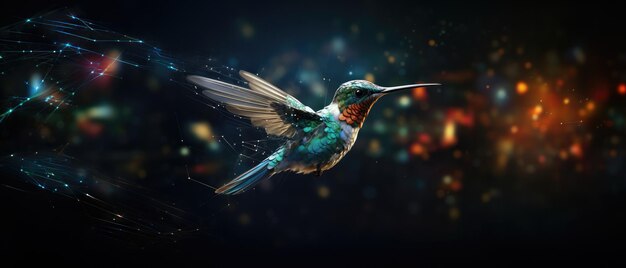 Data Flow Concept With A Digital Hummingbird