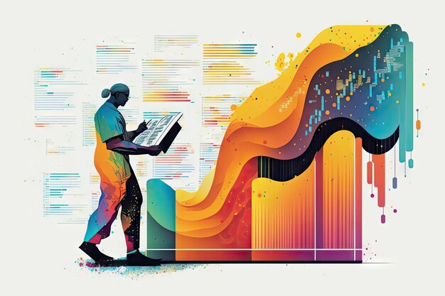 Data mining expert extracting valuable information from complex data sets and presenting it in an easily understandable format created with generative ai