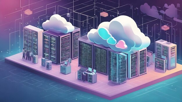 Data processing center cloud computing technologies Connecting server farm to the Internet