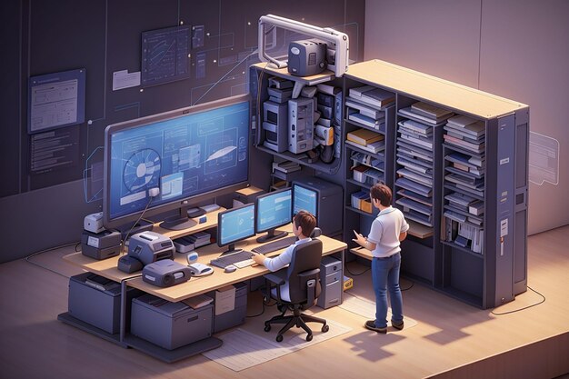 Premium Photo | Data processing concept illustration