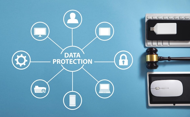 data protection concept internet technology
