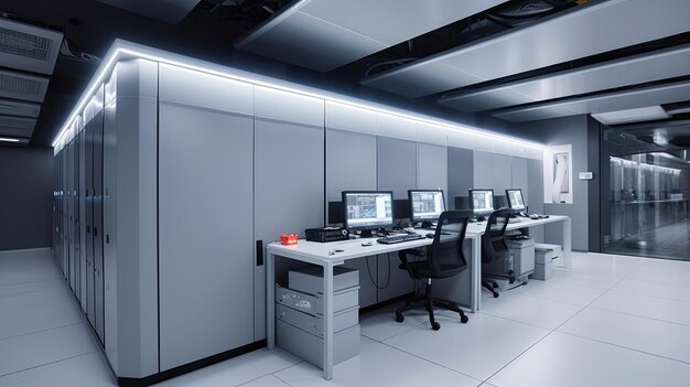 a data room bright gray