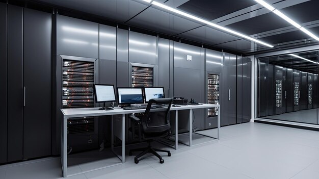 a data room bright gray