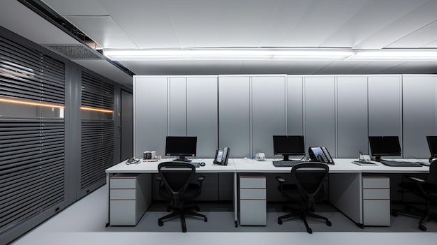 a data room bright gray
