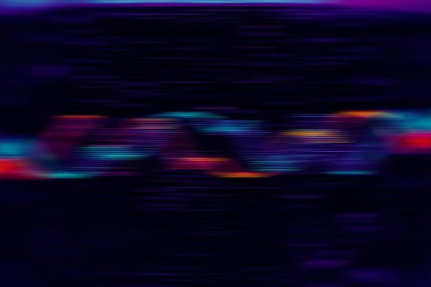data science abstract technological background in vibrant colors with blured waves