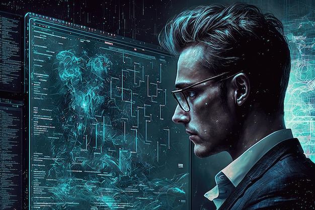 Premium Photo Data Scientist Exploring New Machine Learning Premium Photo Data Scientist Exploring New Machine Learning