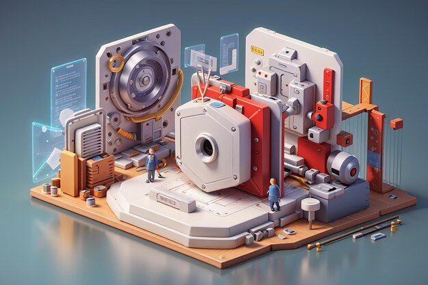 Data security 3d illustration