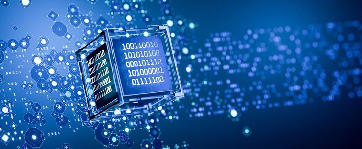 Photo 데이터 저장 인공지능 추상적인 기술 배경 데이터베이스 빅 데이터 바이너리 코드 해커 공격 양자 컴퓨터 컴퓨터 코드 디지털 기술 ai 3d 렌더링