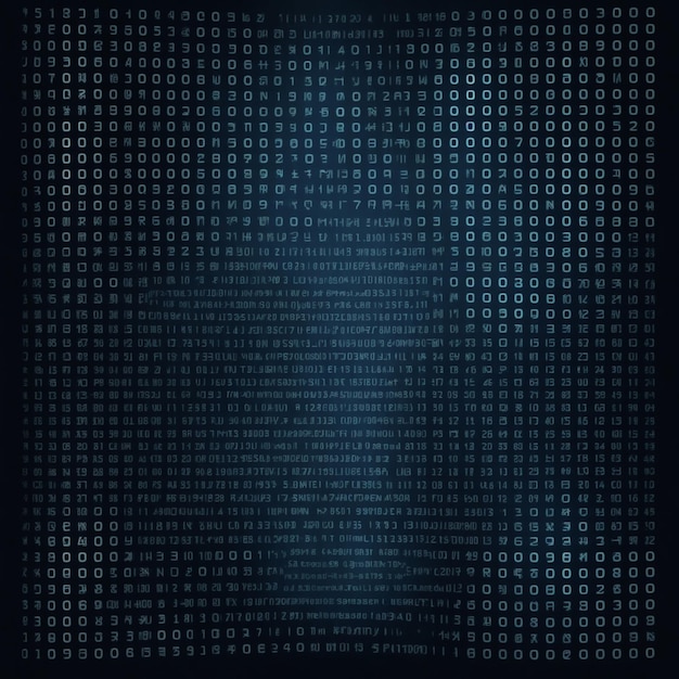 data stream digital binary code background