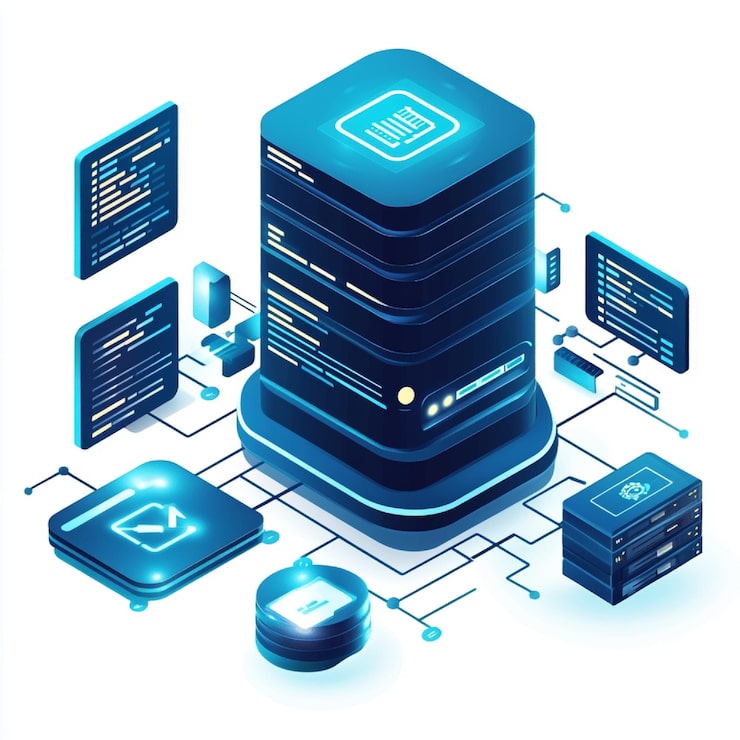 Photo a database interface with various file formats like dbf and sql for different data needs
