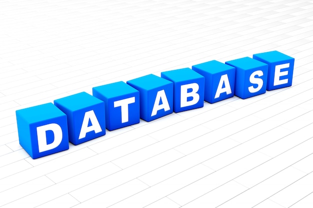 Database word illustration