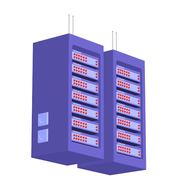 Datanetwerkserver in de kast Diagnosetest in de computerkamertechnologie