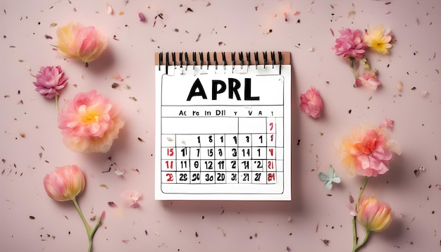 Date april 1 creative concept for april fools day festive decor april fools day calendar