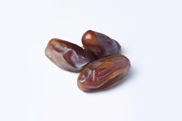 A date fruit is on a white background