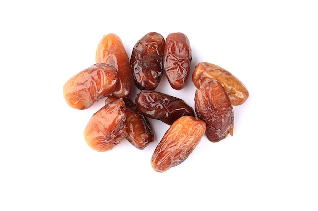 Date fruit isolated on white background