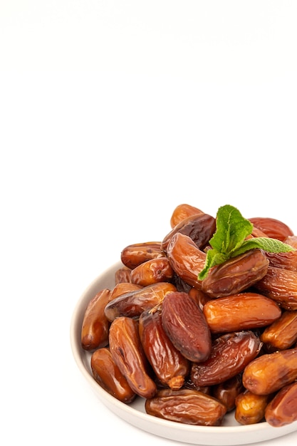 Dates fruits,with mint for Ramadan