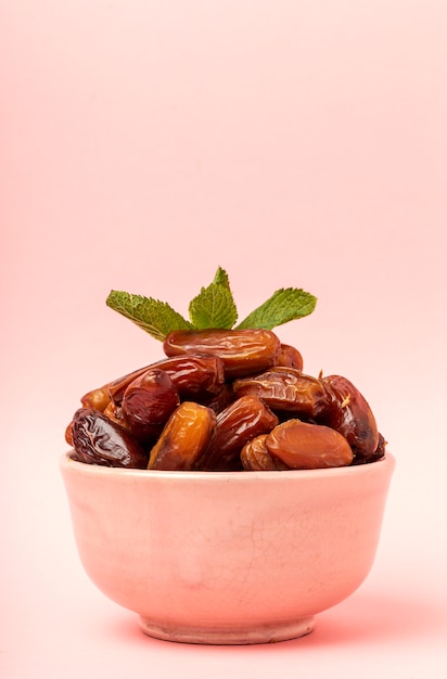 Dates fruits,with mint for Ramadan