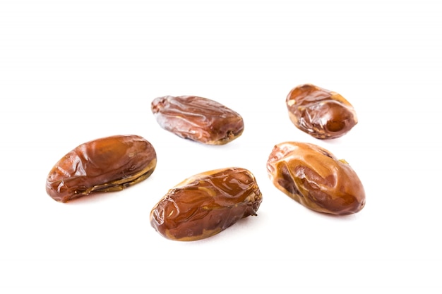 Dates isolated on white background