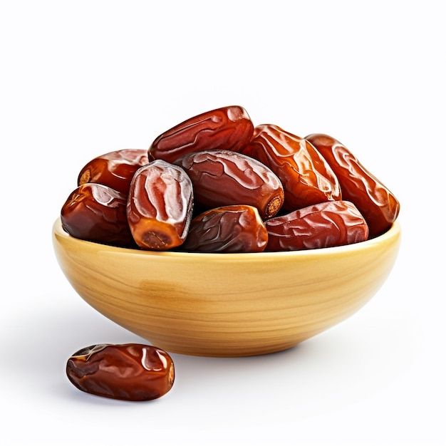 Dates isolated on white