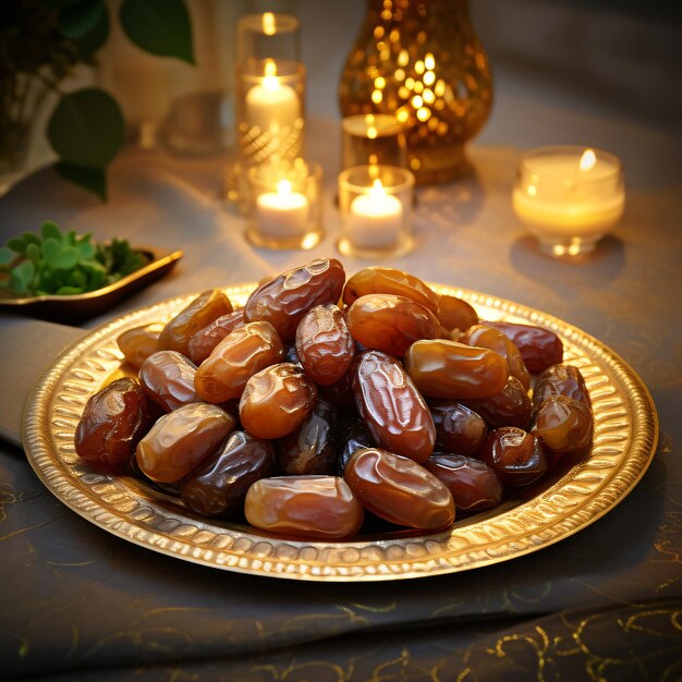 Dates Platter Exquisite Selection for Iftar during Ramadan