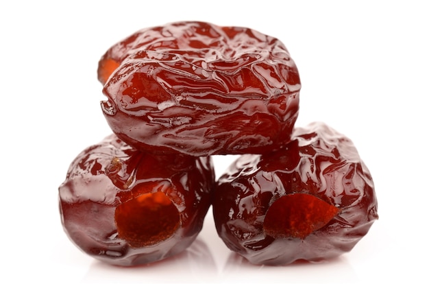 Dates on a white