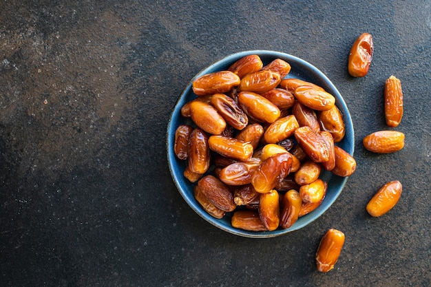 Datum fruit zoet gedroogd fruit gezond lekker tussendoortje veganistisch of vegetarisch eten