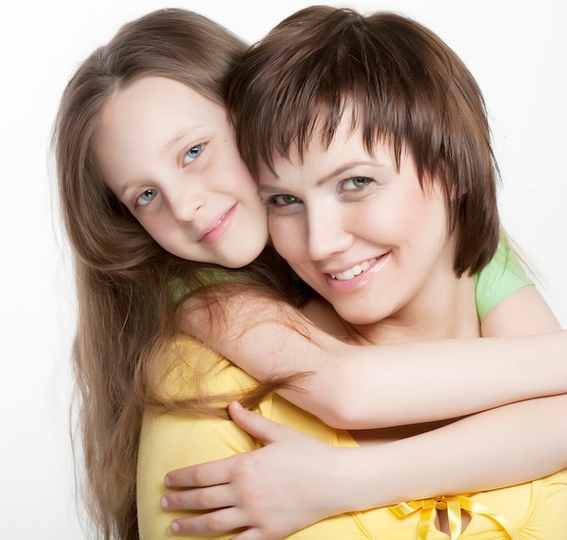 Daughter Hugging Mother