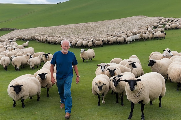 David herded the sheep